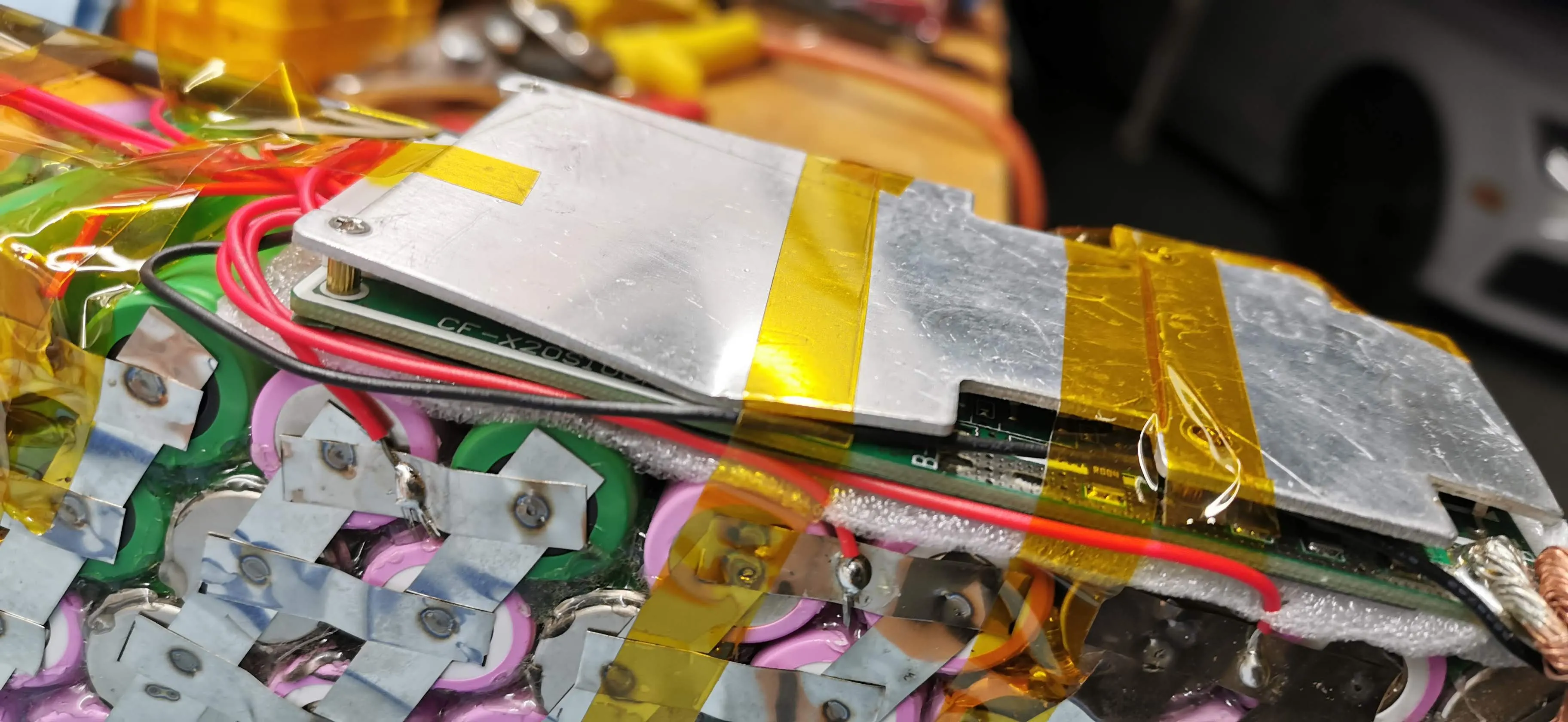 weld marks on battery